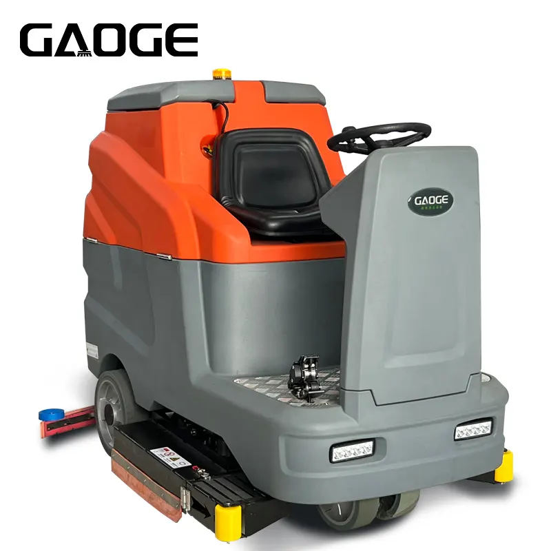 Gaoge A1100 Industrial Concrete Floor Washing Automatic 220L/235L Ride On Industrial Floor Scrubber With CE Certification