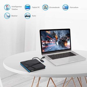 笔记本电脑USB 3.0 Type-C CD驱动器超薄便携式CD DVD +/-RW光驱ROM重写刻录机外部CD DVD播放器