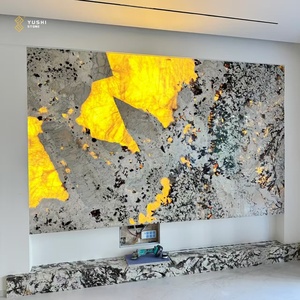 Yushi đánh bóng patagonia sang trọng lớn slab trắng hiện đại phong cách thiết kế cho nền tường nhà bếp Countertop - Product Image 5