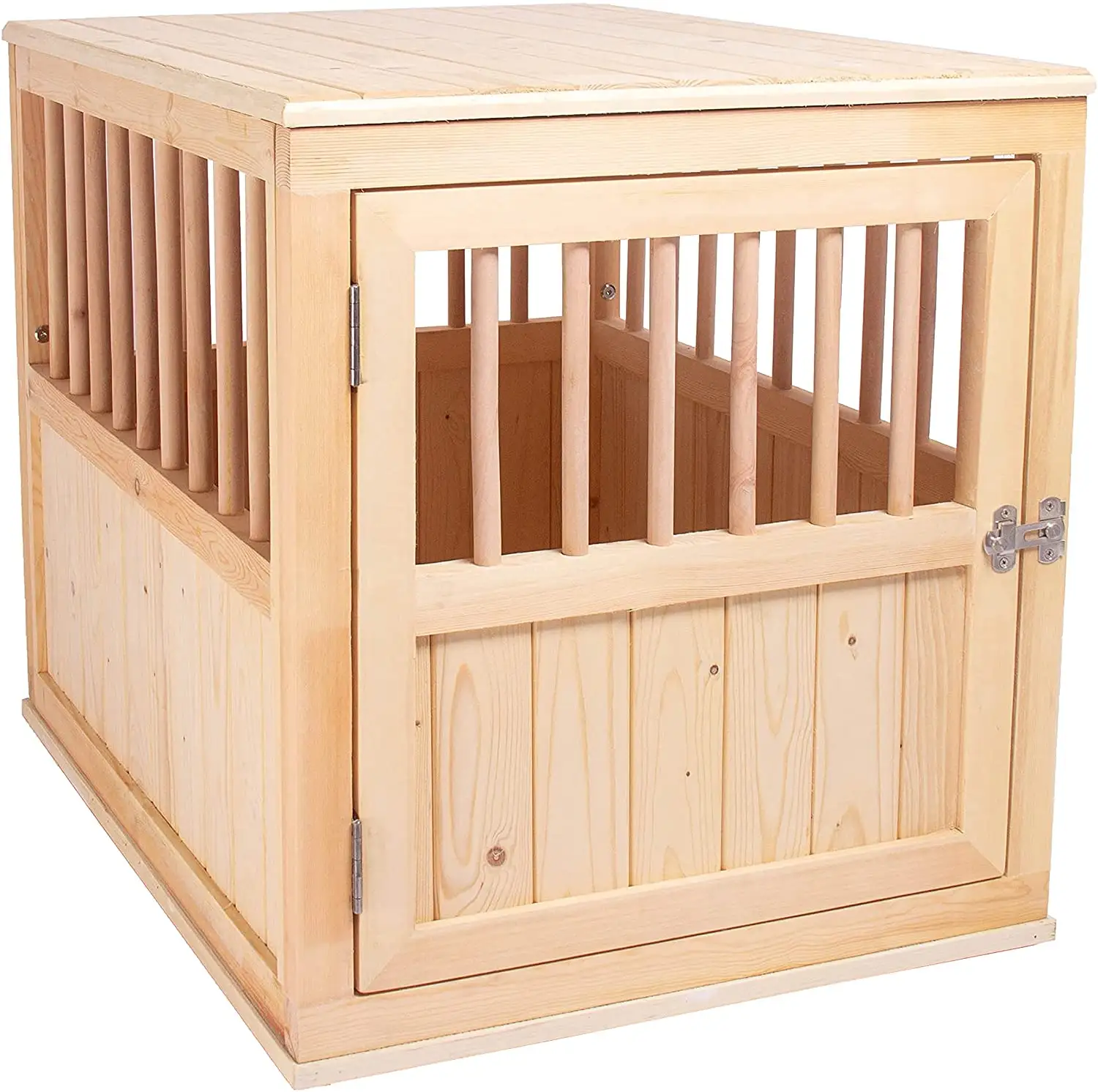 Table de meubles d'intérieur pour animaux de compagnie de Style ferme Cage pour chien en bois avec pieds réglables pour l'utilisation de petits et moyens animaux de compagnie