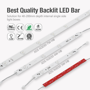 ADLED Backlitght Led çubuk 120 LM/W Led şerit Lens 3/4/7Leds/M DC24V şerit aydınlatma çubuğu ticari ışık için CE UL Rohs ile - Product Image 5