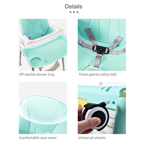 Ücretsiz örnek yeşil pembe mavi Booster 5 in 1 çocuk plastik Highchair bebek yüksek Babi sandalye <span class=keywords><strong>Chai</strong></span> 2025