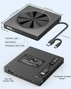 新型7合1光盘驱动器多功能Usb 3.0集线器只读存储器重写刻录机超薄外部光驱