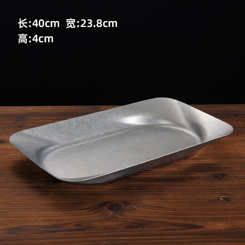 40cm Multi-purpose Decorative Plate (Rectangular) (Snowflake Sand)