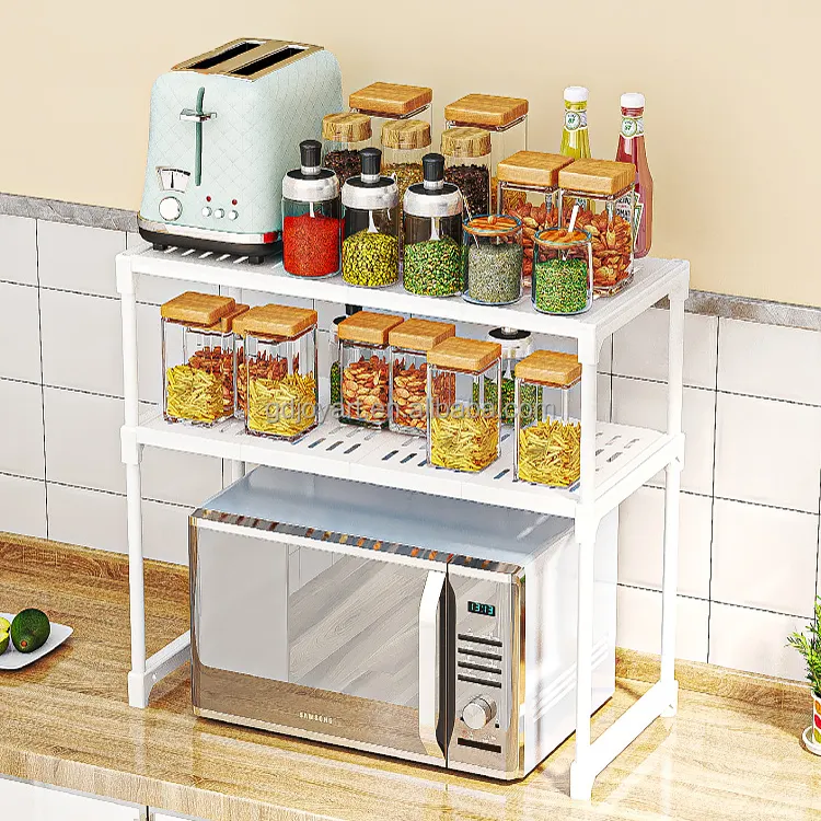 Estante de almacenamiento para cocina y dormitorio, estante simple para horno microondas, calidad estable, venta al por mayor
