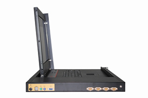 21.5英寸发光二极管KVM交换机支持带触摸板 + 鼠标的USB + PS2本地控制台 - Product Image 3