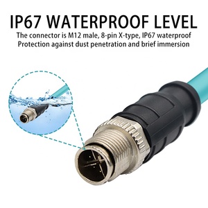 Liansu Linksup-cable Ethernet industrial, conector de transmisión de datos de señal de línea de conexión de cámara IP67, M12 a RJ45 X - Product Image 2