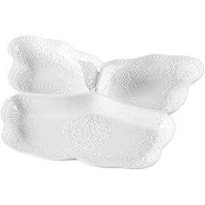 蝴蝶陶瓷盘金色瓷盘不同颜色翅膀盘装饰餐具餐盘 - Product Image 4