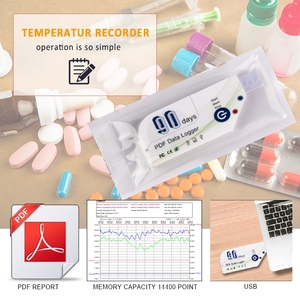 90 Days <strong>Temperature</strong> Recorder <strong>Single</strong> <strong>Use</strong> <strong>USB</strong> <strong>Temperature</strong> <strong>Data</strong> <strong>Logger</strong> with PDF Report - Product Image 4