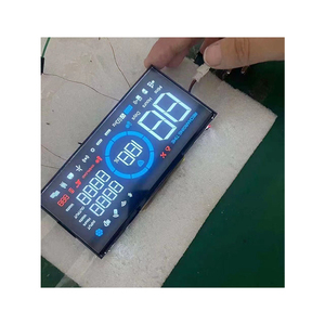 Personalizzato monocromatico 7 segmento 20 cifre TN HTN tipo positivo Lcd Display LCM con scheda Controller per distributore di carburante