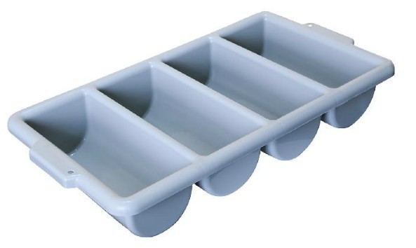 Light gray - 4-compartment bowl rack, 53.529*9.5