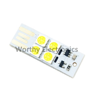 Luz LED blanca con interruptor táctil para teclado de ordenador, pequeña luz nocturna con alimentación móvil de 5V, USB - Product Image 5