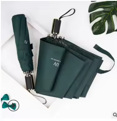 Parapluie 8K long et vinyle (UV) - vert foncé