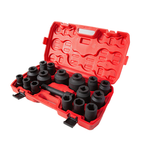 17 Pieces Cr-mo Steel <strong>Red</strong> Box 3/4&quot; 1&quot; Driver Socket Wrench Set Auto Repair Impact Large Socket <strong>Tools</strong> <strong>Kits</strong> - Product Image 2