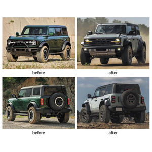Raptor dönüştürmek için vücut kiti arka difüzör kaput 2021 Ford Ranger özel vücut parçaları için Ford Bronco tampon çamurluk - Product Image 5