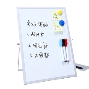 定制彩色桌面双面可擦磁性易清洁白板带支架记事本儿童办公室教学板 - Product Image 2