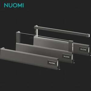 Nuomi Oya Tủ Bếp Ngăn Kéo Hộp Mềm Đóng Kim Loại Đồ Nội Thất Phần Cứng Kính Thiên Văn Kênh Nhiệm Vụ Nặng Nề Undermount Ngăn Kéo Trượt - Product Image 4
