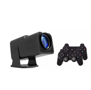 Proyector inteligente F600 + controladores de juego 2 en 1 proyector de juego combinado 2,4g + 5g Wifi aplicación Descargar Mini proyector portátil para el hogar - Product Image 1