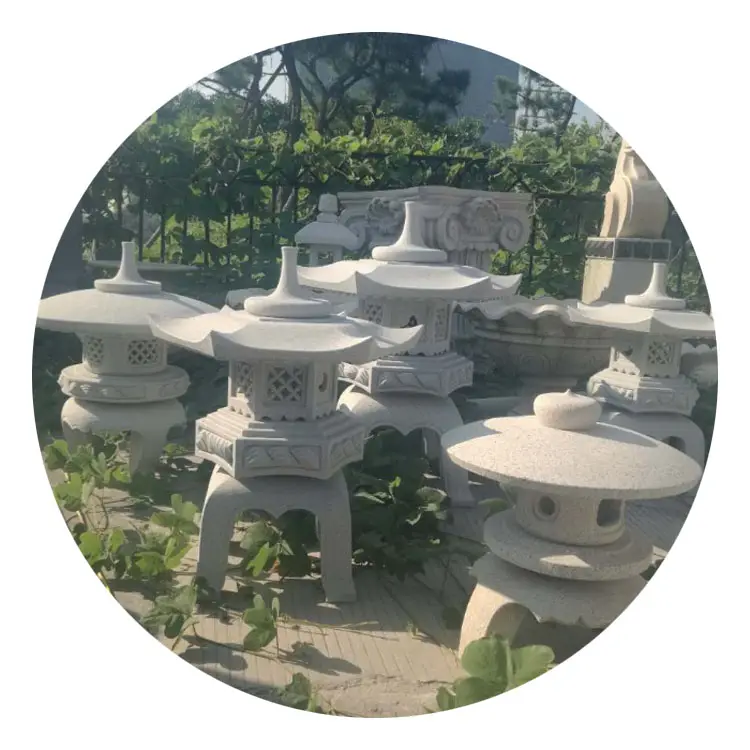 Pagode japonaise Lanterne Jardin Sculpture