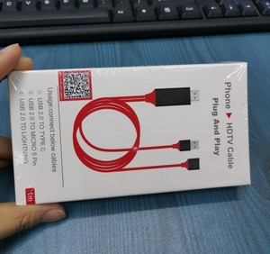 用于USB iphone ipad 6 7 8x11 pro max plus C型微型至HDTV电视适配器转换器连接器电缆 - Product Image 6