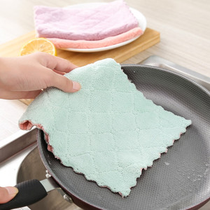 OEM ve ODM mikrofiber temizlik bezi yapışmaz yıkama bez silme emici mutfak yağı yıkama temizlik bezi - Product Image 4