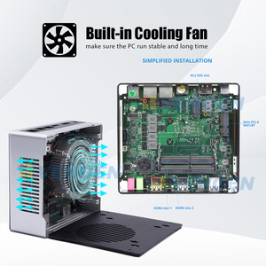 Core i7 10510U i5 10210U Mini PC i3 10110U 4K HTPC dual Lan Barebone Computer Desktop con Win10 pro linux WiFi Tipo-C - Product Image 4