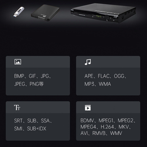 高清家用DVD VCD光盘播放器，带蓝光播放USB硬盘光盘播放器 - Product Image 5