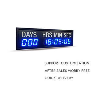 Honghao 9-stellige 1,8-Zoll-LED-Digital-Countdown-Uhr Timer Cross-Match-Timer, Tag Stunde Minute Sekunde Timer