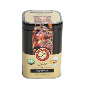 方形锡盒定制不同印刷金属罐包装香料食品锡罐 - Product Image 1