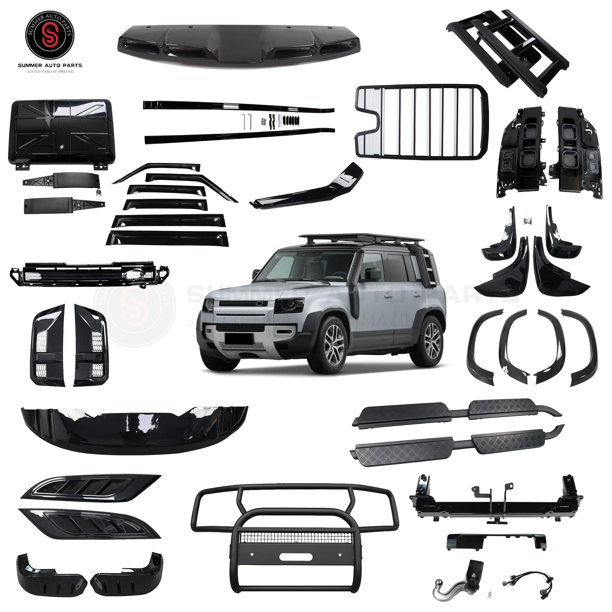 Accessori esterni Auto parafanghi parafanghi Spoiler posteriore protezione paraurti Auto ricambi Auto per Land Rover Defender accessori