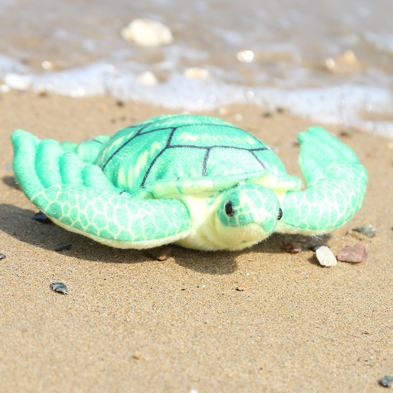 Tortuga de simulación verde, 20 cm, 60 g.