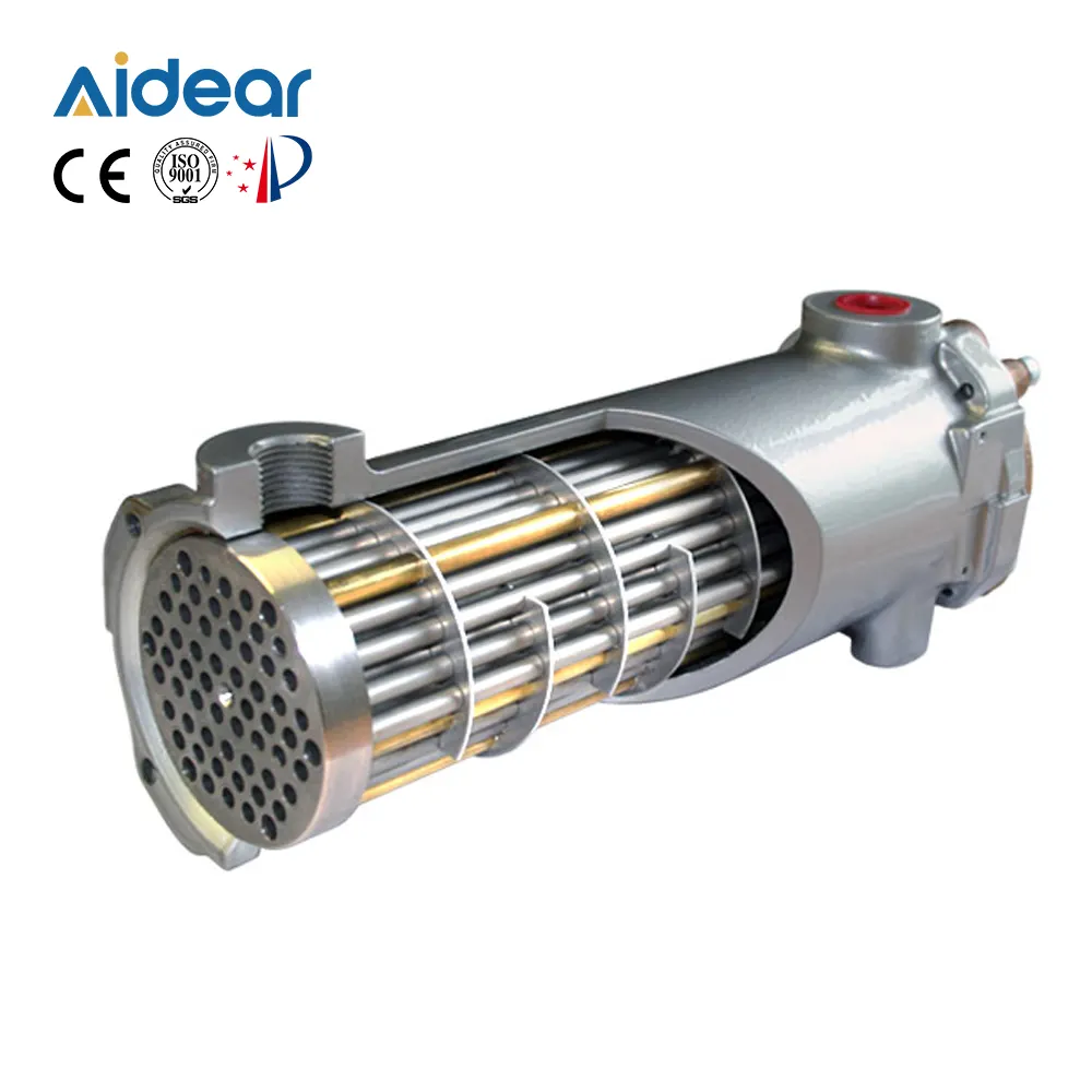 Aidear Chiller Evaporador personalizado de líquido a líquido Intercambiador de calor de carcasa y tubo