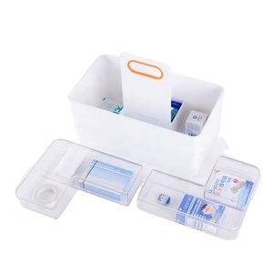 Nhựa nhà bếp đồ lặt vặt lưu trữ Organizer Viện trợ đầu tiên hộp thuốc Caddy phòng tắm mỹ phẩm nhựa lưu trữ hộp - Product Image 3