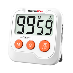 Цифровой таймер ThermoPro TM03 для детей и учителей, кухонные Таймеры для приготовления пищи с 2-уровневой сигнализацией громкости - Product Image 1