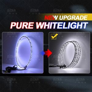 12/14/15.5/17 Inch RGBW Wheel Ring <strong>Light</strong> Chasing Color and Pure White Color Wheel Rim <strong>Light</strong> with Brake and Turn Signal Function