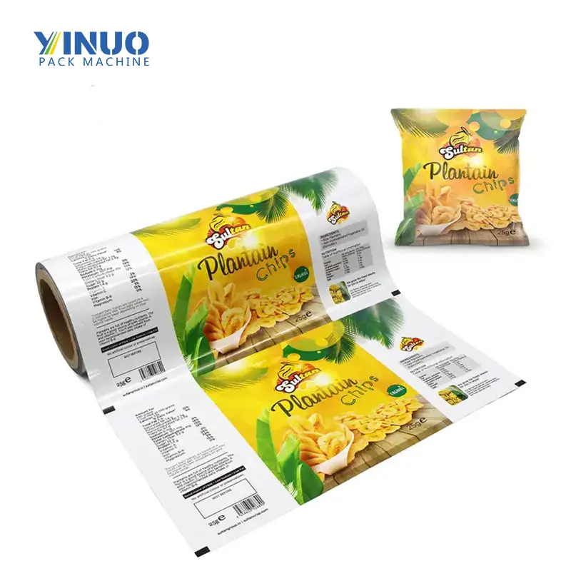 Plastik kemasan makanan pabrik Film Custom Printing plastik Roll saham Sachet kemasan Film untuk makanan ringan/kentang Chip