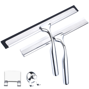 Vòi hoa sen giống cây chổi cửa sổ gạt nước 10 ''inch có thể tháo rời dải cao su 10'' inch kính xe gạt nước làm sạch công cụ <span class=keywords><strong>scraper</strong></span> showroom nhà bếp - Product Image 1