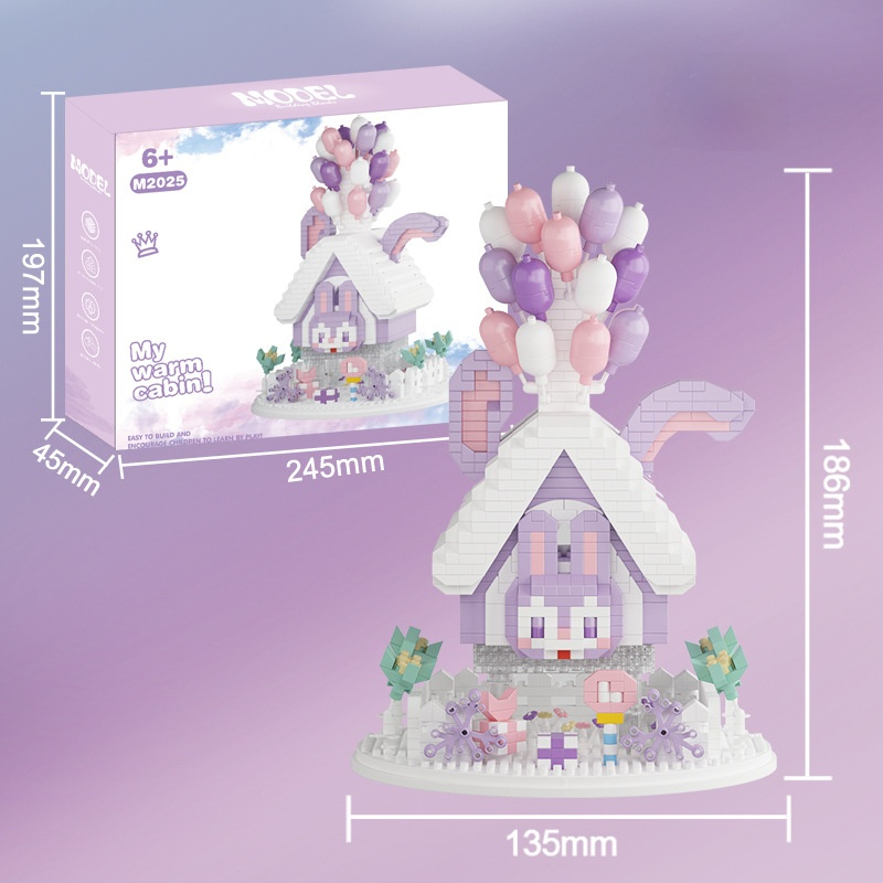 Deidel balloon house 3999 particles color box