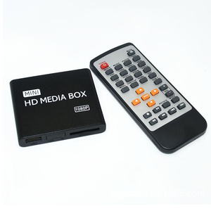 Mini Full 1080P HD <strong>Multi</strong> Media Player TV BOX 3 <strong>Outputs</strong> VGA/AV USB &amp; SD Card HDD Player Media Player Center + Remote <strong>Control</strong> - Product Image 3