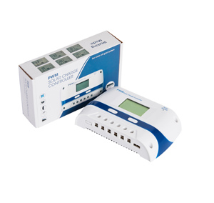 Manuale CE RoHS PWM 12volt 24volt 30amp Regolatore di Carica Solare