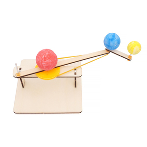 2024 New DIY bằng gỗ thủy lực máy xúc trẻ em Đồ chơi giáo dục hơi nước thí nghiệm khoa học thiết lập bao bì - Product Image 2