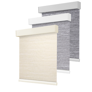 Customizable Cordless Manual Roller Blinds Modern Fabric Sunshade for <strong>Windows</strong> <strong>with</strong> <strong>Built</strong>-in Installation Spring Format - Product Image 1