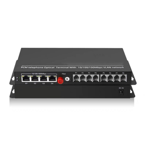 Tek Fiber FC arayüzü 4 kanallı Gigabit fiziksel izolasyon ağı 8 kanallı telefon optik alıcı-verici - Product Image 1