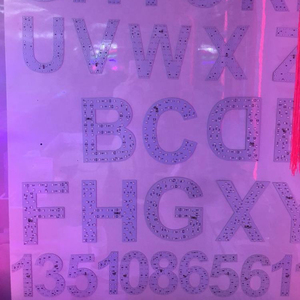 5730 Smd 5050 RGB LEDモジュール12V LEDアルファベット文字番号サイン大文字モジュール - Product Image 6