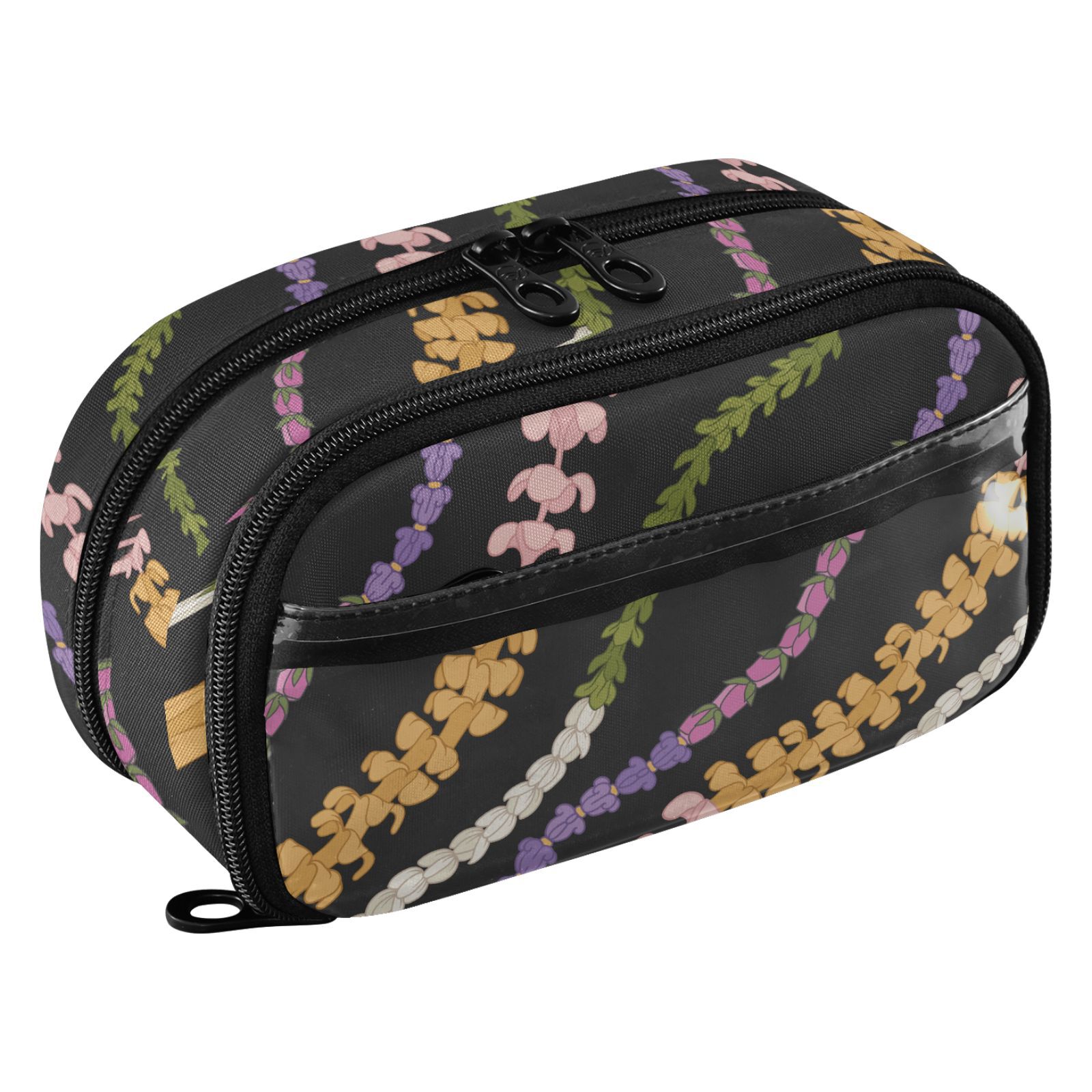 Black lei flower