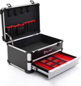 Portable Aluminum <strong>Tool</strong> <strong>Box</strong> <strong>with</strong> Drawer Storage Carrying Toolbox - Product Image 2