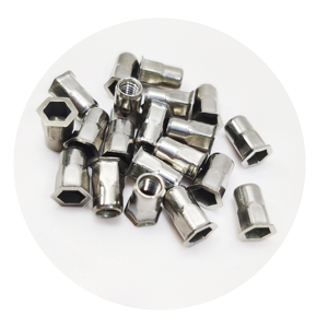 Paslanmaz çelik 304 düz kafa iç ve dış yarım altıgen perçin fındık - Product Image 5