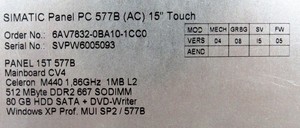 New and Original Plc 6AV78320BA101CC0 <strong>COMPUTER</strong> 15 TOUCH 6AV78320BA101CC0 PC577B PLC Programming <strong>Controller</strong> - Product Image 6