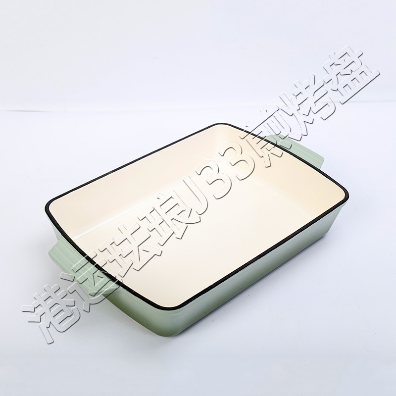 Plat de cuisson dégradé vert clair-j33