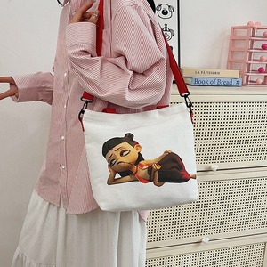 QY nuevo bolso de lona que rodea el Mar mágico de dibujos animados para niños, bolso de hombro para estudiantes, bolso Tutorial Simple de gran capacidad - Product Image 2